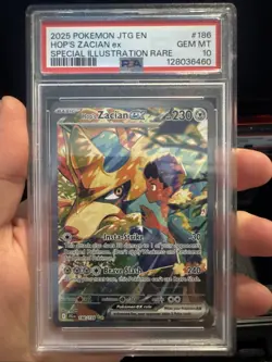 2025 Pokemon Hop’s Zacian Special Illustration Rare PSA 10 - Image 1