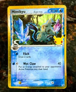 Mimikyu Delta Species SWSH136 Celebrations 25th Black Star Promo Pokemon TCG NM - Image 1