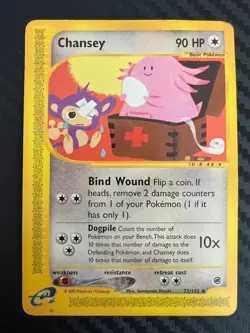 Pokemon TCG Chansey Expedition 72/165 Regular Uncommon DMG - Image 1