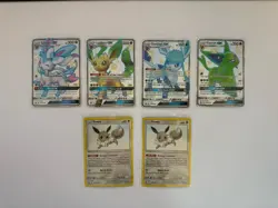 Pokemon TCG Hidden Fates Eeveelution SV4 Set - Sylveon, Espeon, Glaceon, Leafeon - Image 1