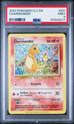 2023 Pokemon CLV CLC CLB 001 BULBASAUR CHARMANDER SQUIRTLE PSA 9 SEQUENTIAL - Image 5