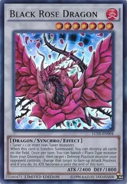 Yu-Gi-Oh! TCG - Black Rose Dragon - LC05-EN004 Legendary Collection [Near Mint] - Image 1