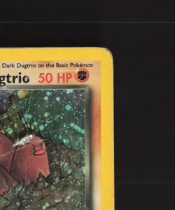 Dark Dugtrio 6/82 WOTC Team Rocket Rare Holo Pokemon Card DMG - Image 4