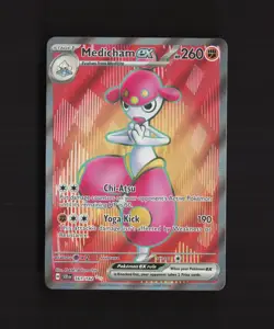 Medicham ex 161/142 Stellar Crown Ultra Rare Full Art Holo Pokemon Card - Image 1