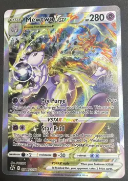Mewtwo VSTAR Crown Zenith: Galarian Gallery Ultra Rare Card #GG44/GG70 - Image 1