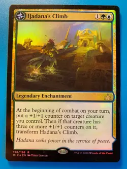 MTG 1x FOIL Hadana's Climb # 158 Rivals of Ixalan Magic the Gathering Card x1 NM - Image 1
