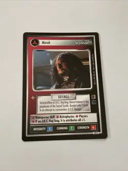 Star Trek CCG Personnel Klingon Morak Common Black Boarder Card - Image 1