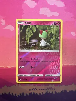 Pokemon Card Ralts Lost Thunder Reverse Holo 139/214 Near Mint - Image 1