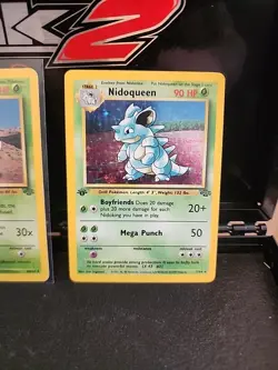 Pokemon Trading Card Game Nidoran Nidorino Nidoqueen Set 1st Edition No. MP - Image 4