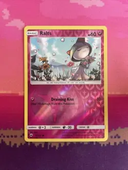 Pokemon Card Ralts Burning Shadows Reverse Holo 91/147 Near Mint - Image 1