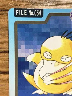 Pokemon Carddass Card Psyduck File No.54 Bandai Pocket Monsters 1997 Japan - Image 3