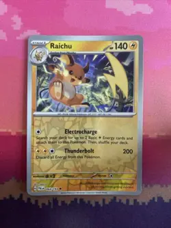 Pokemon Card Raichu Paldea Evolved Reverse Holo Uncommon 064/193 Near Mint - Image 1