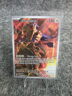 Pokemon Zamazenta 201/182 Holo Rare Full Art Destined Rivals Strong Bash Card - Image 1