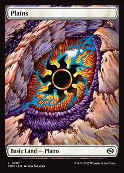 MTG Magic the Gathering Plains (287/485) Tarkir Dragonstorm LP - Image 1