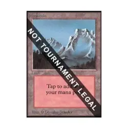 WOTC MtG Collector's Ed Mountain (B) (CE) (L) VG - Image 1