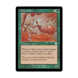 WOTC MtG Mercadian Masques Saber Ants (U) (Foil) NM - Image 1