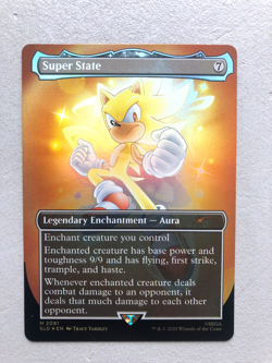 Mtg Carte Magic Sonic Secret Lair Super State FOIL English NM - Image 1
