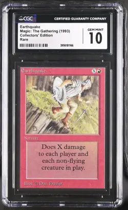 EARTHQUAKE Collectors Ed Rare CGC 10 MTG [Nostalgium] - Image 1