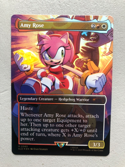 Mtg Carte Magic Sonic Secret Lair Amy Rose FOIL English NM - Image 1