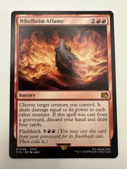 MTG Nibelheim Aflame Final Fantasy Regular, NM Mythic TCG - Image 1