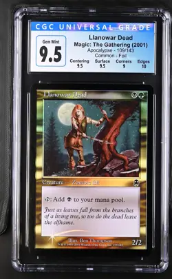 LLANOWAR DEAD Apocalypse Foil C CGC 9.5 MTG [Nostalgium] - Image 1