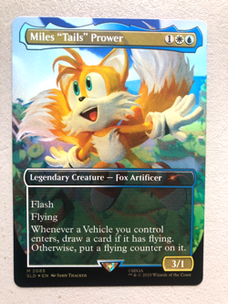 Mtg Carte Magic Sonic Secret Lair Miles Tails Prower FOIL English NM - Image 1