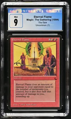 ETERNAL FLAME The Dark Rare Reserved List CGC 9 MTG [Nostalgium] - Image 1