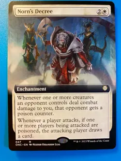 MTG 1x EXTENDED ART Norn's Decree # 47 Phyrexia All Will Be One Magic x1 NM - Image 1