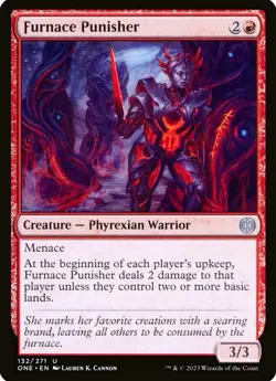 X 1 Furnace Punisher FOIL Phyrexia All Will Be One 132 MTG Magic The Gathering - Image 1