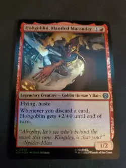 NM Foil Hobgoblin, Mantled Marauder, MTG, Marvel's Spider-Man, Magic, 80 - Image 1