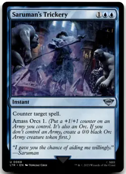 MTG Saruman's Trickery U Universes Beyond: The Lord of the Rings: Tales of Middl - Image 1