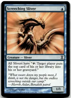 MTG Screeching Sliver C Time Spiral 75 LP - Image 1