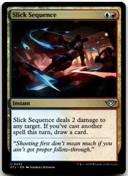 MTG Slick Sequence U Outlaws of Thunder Junction 233 LP - Image 1