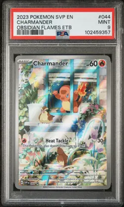 2023 POKEMON SVP EN-SV BLACK STAR PROMO #044 CHARMANDER OBSIDIAN FLAMES ETB - Image 1
