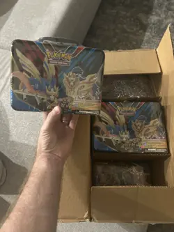 7 Pokemon TCG Spring 2020 Collectors Chest Lunch Box TinsFACTORY SEALED Lot Of 7 - Image 1