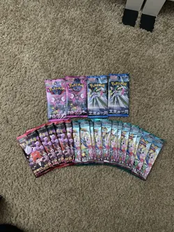 Pokemon Booster Packs Assorted Brands X4 Japanese X17 Korean Sealed Lot Of 21 - Image 1