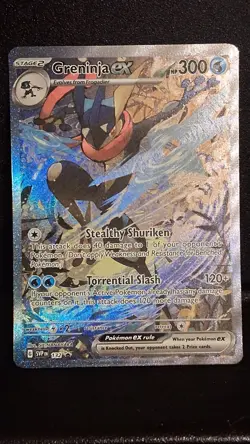 2024 Pokemon SVP EN #132 Greninja EX Special Illustration Black Star Promo NM - Image 1