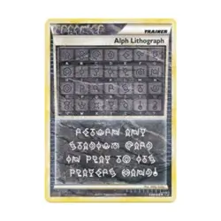 Pokemon Undaunted Alph Lithograph (UR) #THREE NM - Image 1