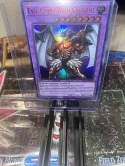 Yugioh! Evil HERO Wild Cyclone (Red) LDS3-EN030 : Season 3 1st Edition - Image 1