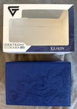 Deck Tech TCG Deck Box Magic Yugioh KRAKEN W/Original Box NM Beautiful RARE!!!!! - Image 1