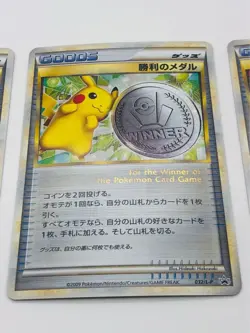 Victory Medal Pokemon Card Gamel Gold Silver Bronze 3set 2009 Free Shipping - Image 3