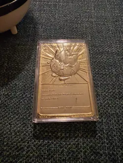 Pokemon Togepi 23 Karat Gold Plated Trading Card with Sealed COA - Burger King - Image 2