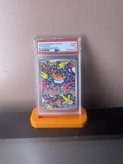 Pokemon Twilight Masquerade Tatsugiri Illustration Rare Card 186/167 PSA 9 - Image 3