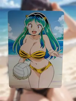 Lum Urusei Yatsura Anime Waifu Sexy Goddess Doujin Lewd Hentai Card - Image 1
