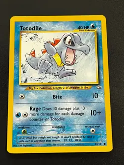 Totodile 80/111 - Neo Genesis Uncommon Vintage WOTC Pokemon TCG Card LP - Image 1