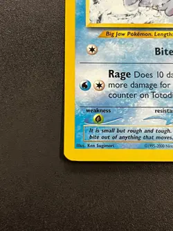 Totodile 80/111 - Neo Genesis Uncommon Vintage WOTC Pokemon TCG Card LP - Image 2