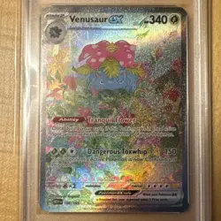 Pokemon Card Venusaur ex 198/165 Sv: Scarlet & Violet 151 Holo PSA 8 New Cert! - Image 4