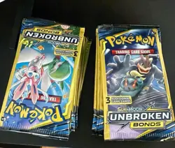 Pokemon Sun and Moon 3 Card Blister Pack Unbroken Bonds - Image 1