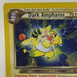Dark Ampharos - 1/105 - Pokemon Neo Destiny Unlimited Holo Rare Card WOTC LP - Image 3