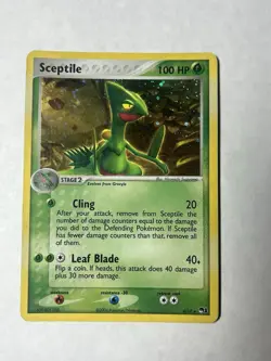 Sceptile 4/17 POP Series 1 Cosmos Holo Promo Pokemon Card - Image 1